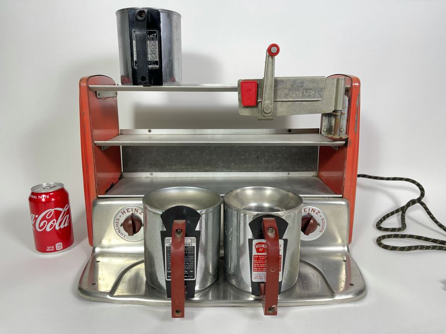 Vintage Mid-Century Heinz Model 563 Soup Warmer / Dinner Counter Display Diner Cafe Service Station With Built-In Can Opener 19W X 12D X 13H [Photo 5]