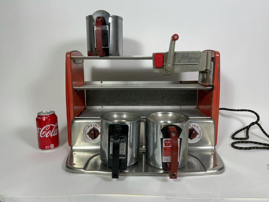 Vintage Mid-Century Heinz Model 563 Soup Warmer / Dinner Counter Display Diner Cafe Service Station With Built-In Can Opener 19W X 12D X 13H [Photo 17]