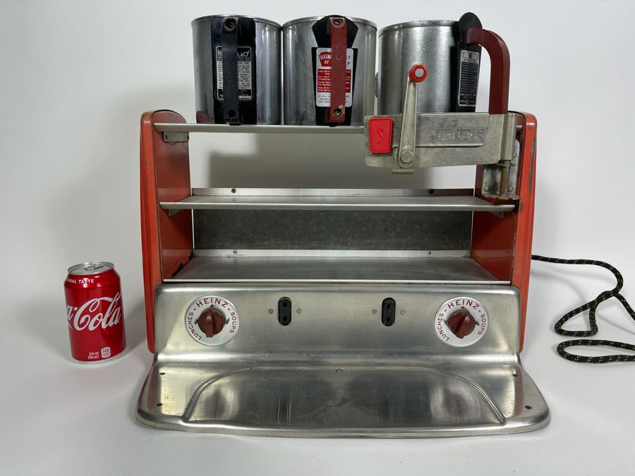 Vintage Mid-Century Heinz Model 563 Soup Warmer / Dinner Counter Display Diner Cafe Service Station With Built-In Can Opener 19W X 12D X 13H [Photo 7]