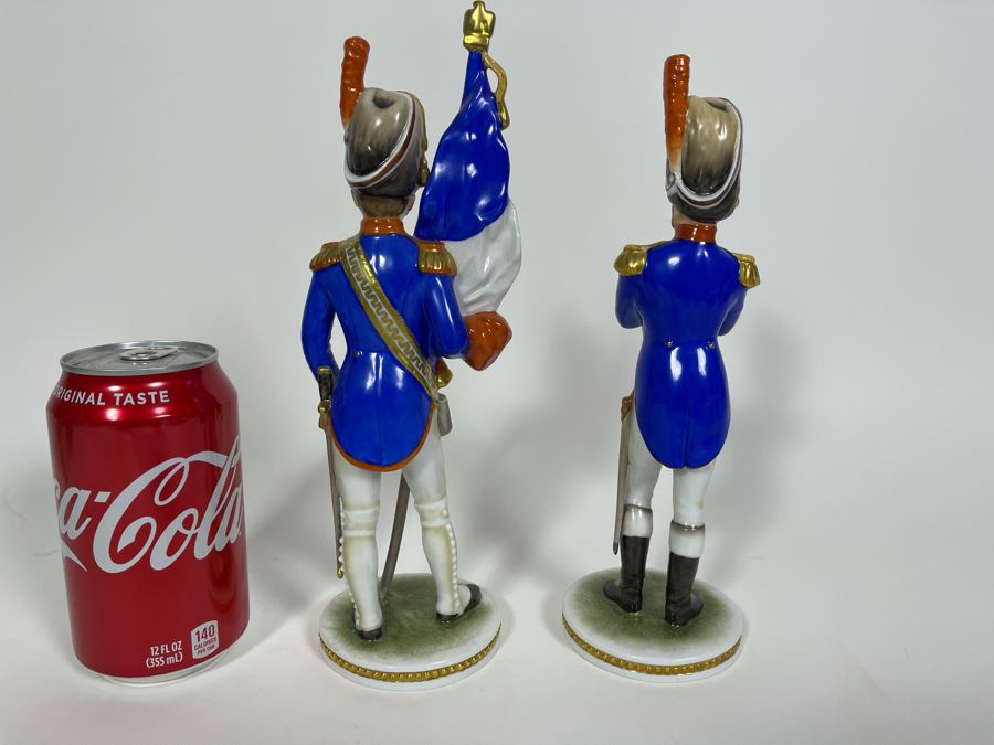 Pair Of Kaiser Germany Hand-Painted French Soldiers 9H [Photo 5]