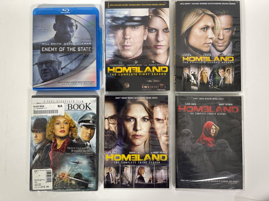 DVD Lot Including Homeland Seasons 1-4