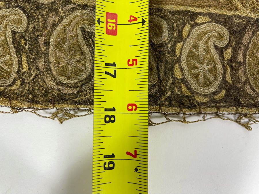 Antique Handmade Side Table Cover Textile 19' X 18' [Photo 11]