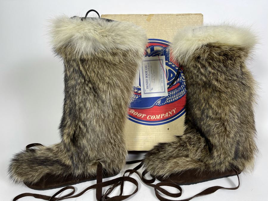 Pair Of New Fur Hondo Boots Size 7.5 [Photo 2]