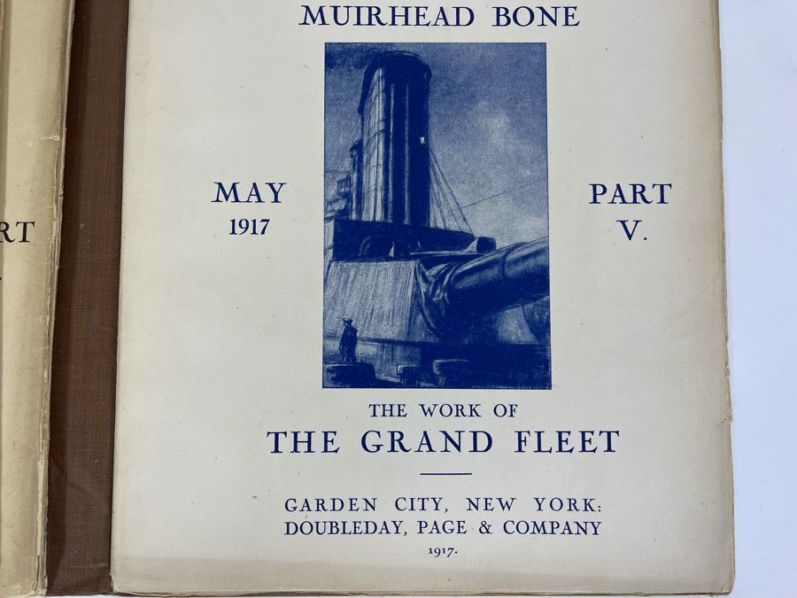 Antique 1917 Book The Western Front Drawings By Muirhead Bone Volume One Parts I-V [Photo 13]