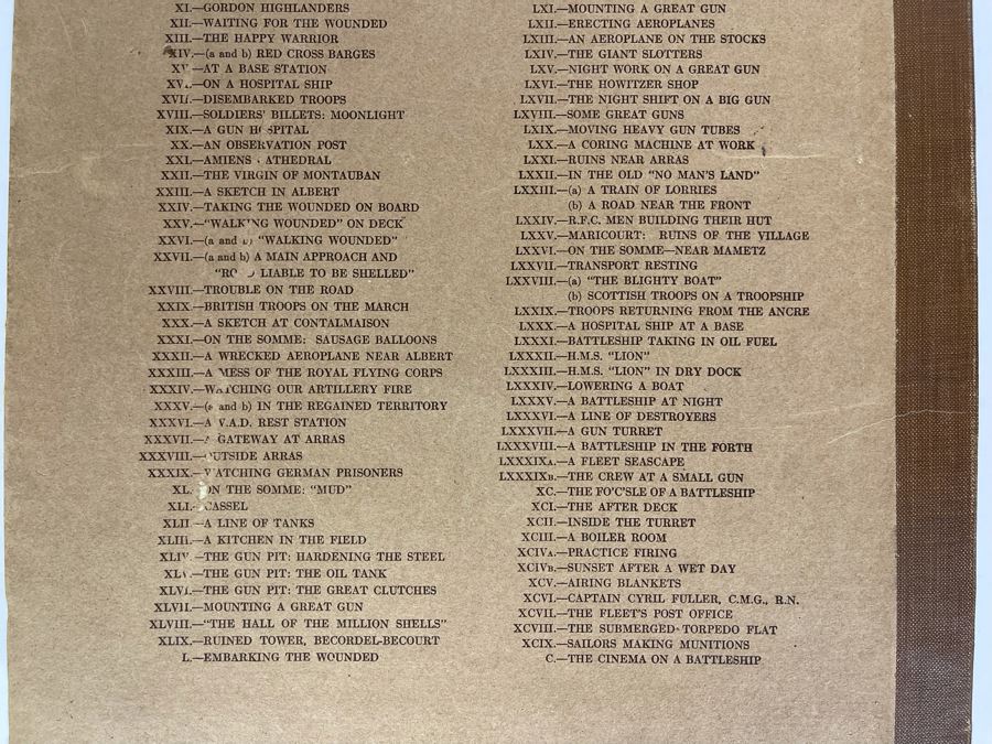 Antique 1917 Book The Western Front Drawings By Muirhead Bone Volume One Parts I-V [Photo 17]