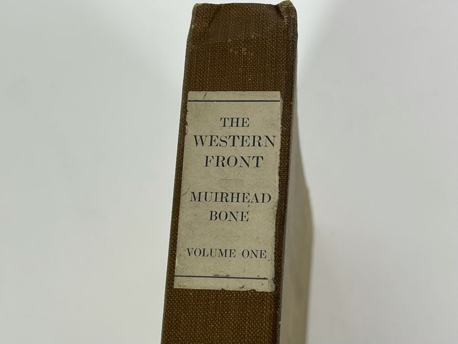 Antique 1917 Book The Western Front Drawings By Muirhead Bone Volume One Parts I-V [Photo 14]