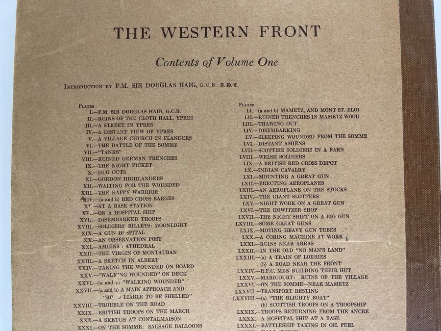Antique 1917 Book The Western Front Drawings By Muirhead Bone Volume One Parts I-V [Photo 16]
