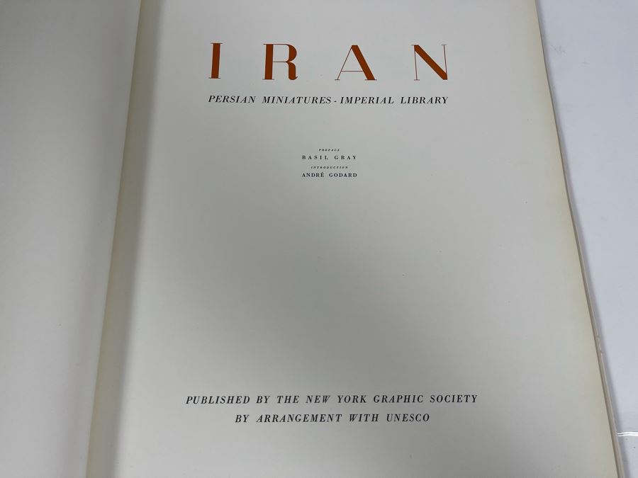 Large Format 1956 Book: Iran - Persian Miniatures - Imperial Library 13 X 19 - See Photos [Photo 3]