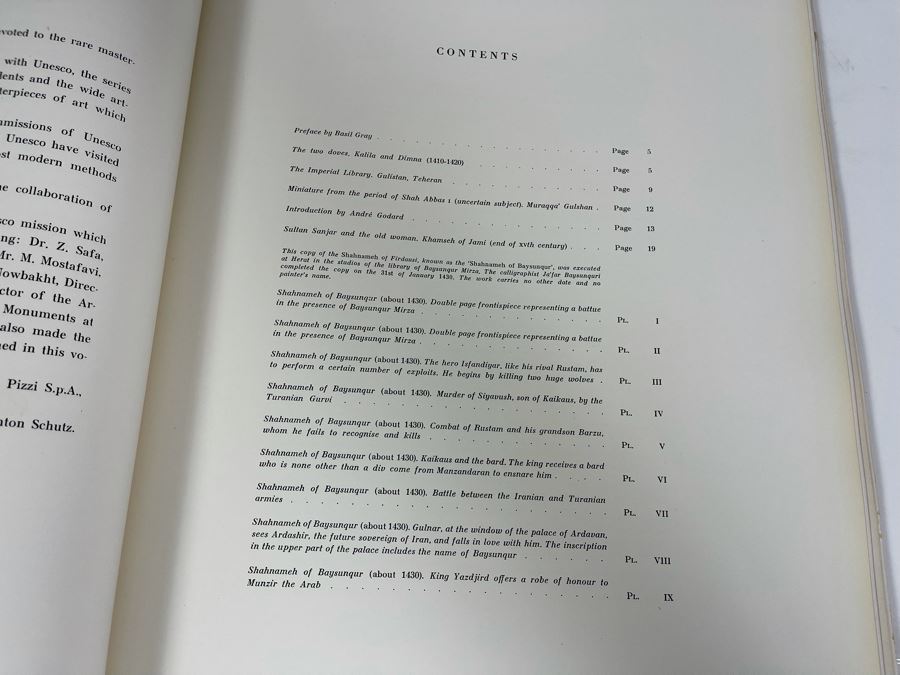 Large Format 1956 Book: Iran - Persian Miniatures - Imperial Library 13 X 19 - See Photos [Photo 8]