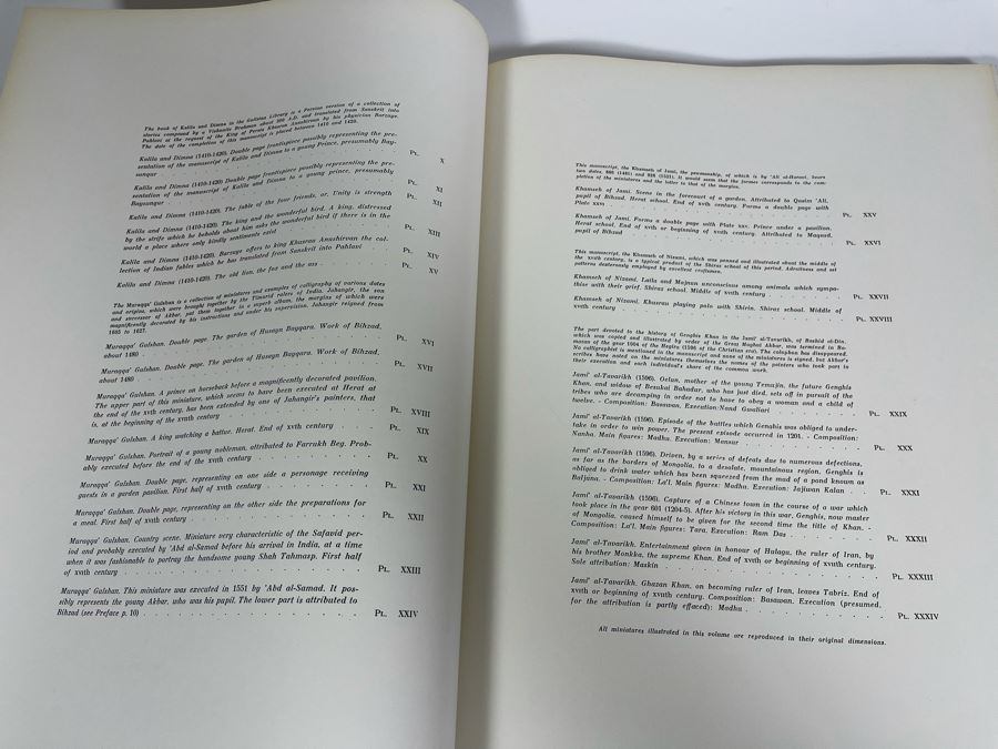 Large Format 1956 Book: Iran - Persian Miniatures - Imperial Library 13 X 19 - See Photos [Photo 9]