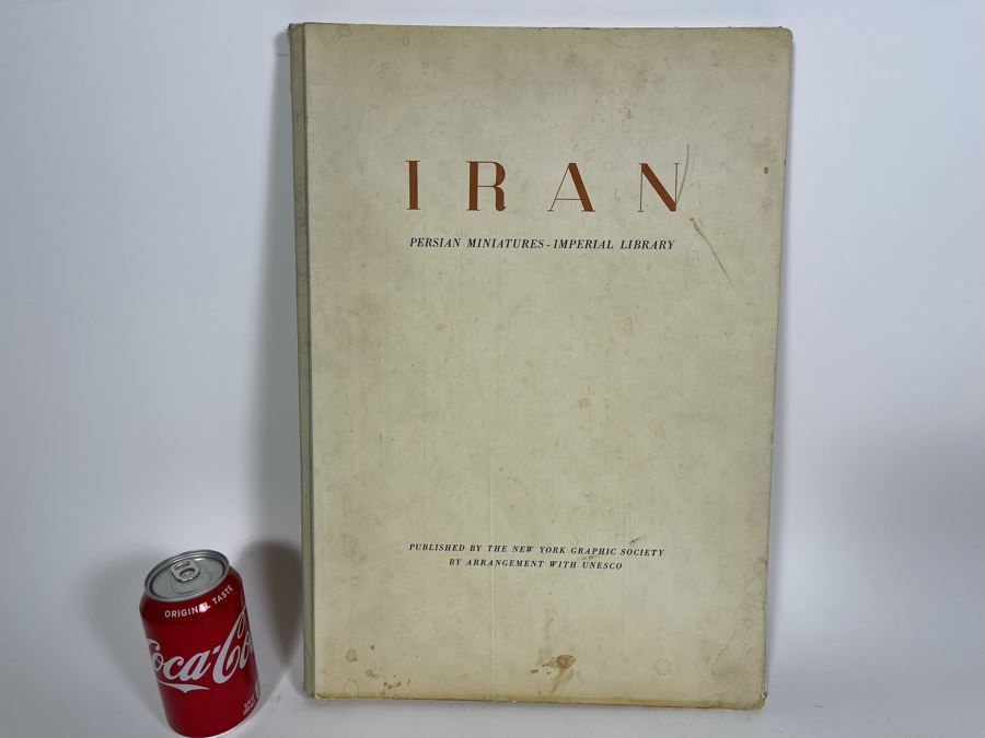 Large Format 1956 Book: Iran - Persian Miniatures - Imperial Library 13 X 19 - See Photos [Photo 1]