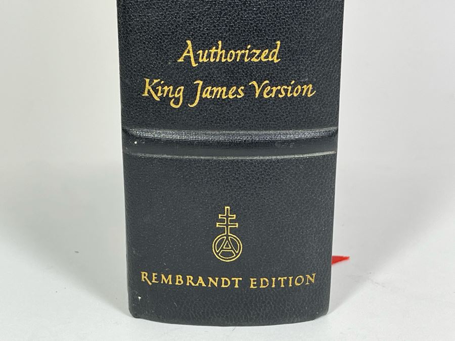 Large Format 'Rembrandt Edition' King James Version Bible Featuring Illustrations By Rembrandt - See Photos For Sampling 9W X 11.5H X 3D [Photo 10]
