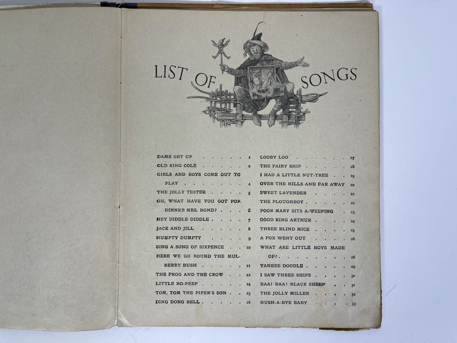 Antique Nursery Songs Song Book [Photo 2]