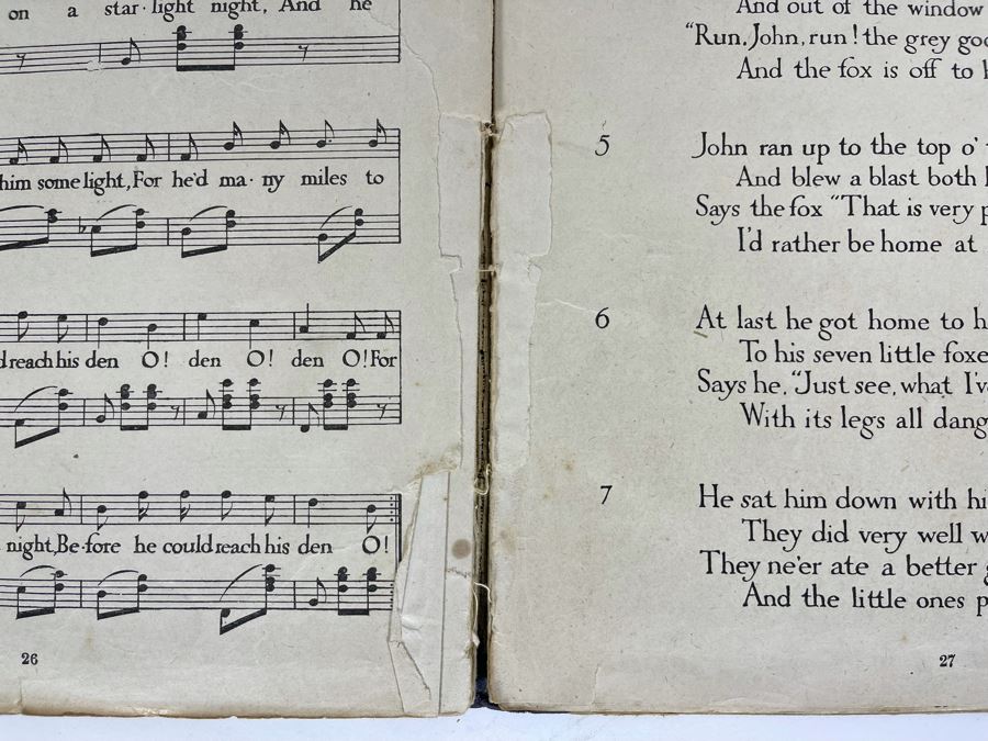 Antique Nursery Songs Song Book [Photo 12]