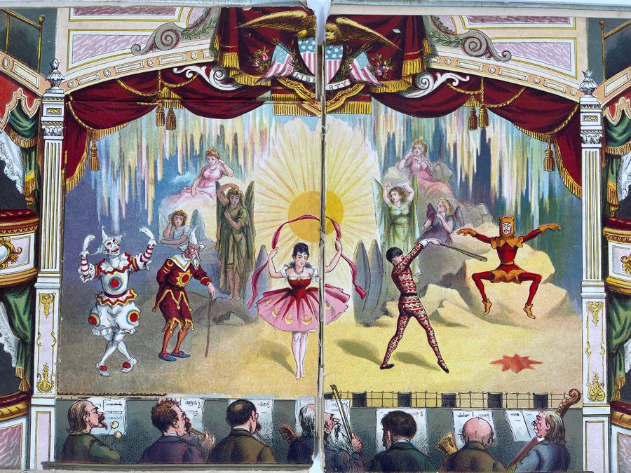 Antique Puss In Boots Pantomime Toy Books (Loose Pages / Binding) [Photo 14]