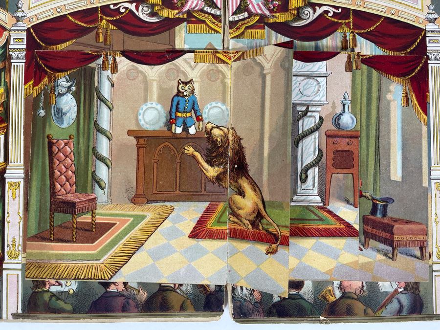 Antique Puss In Boots Pantomime Toy Books (Loose Pages / Binding) [Photo 11]