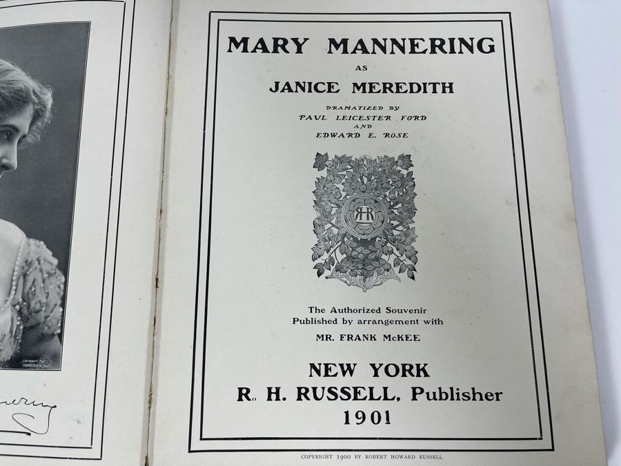 1901 Book The Illustrated American Stage By Robert Howard Russell 9 X 12 - See Photos [Photo 19]