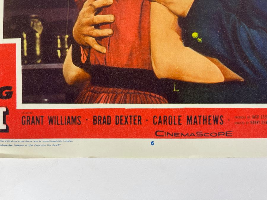 Vintage 1960 Lobby Card For The Movie '13 Fighting Men' Featuring Carole Mathews 14 X 11 [Photo 5]