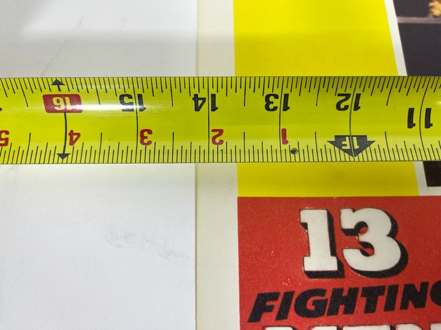 Vintage 1960 Lobby Card For The Movie '13 Fighting Men' Featuring Carole Mathews 14 X 11 [Photo 9]