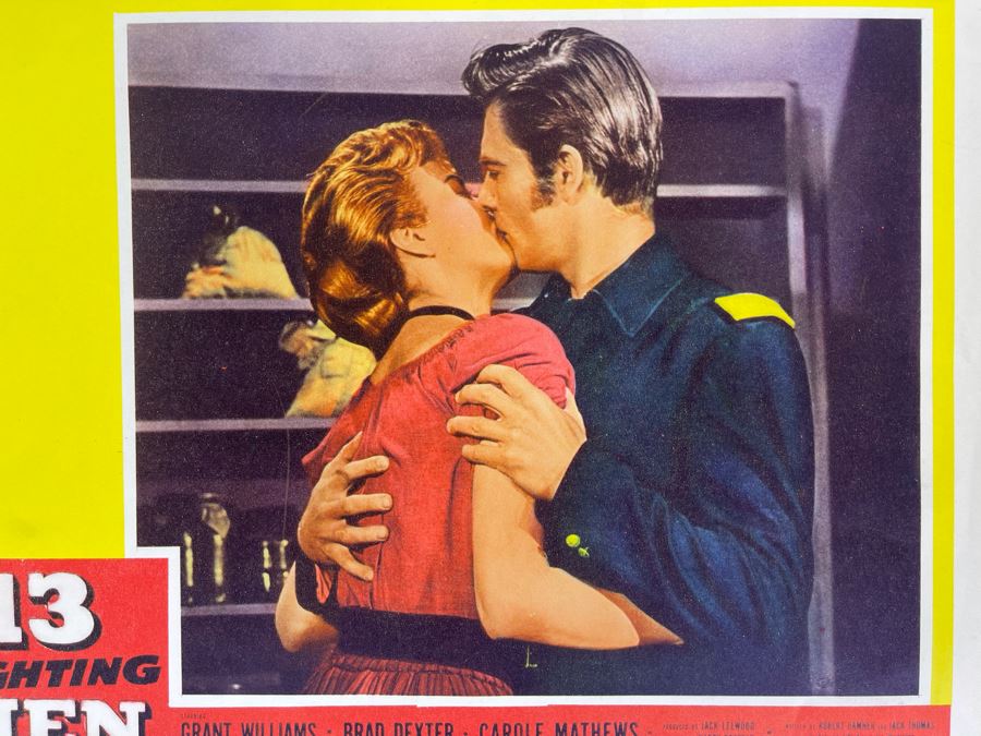 Vintage 1960 Lobby Card For The Movie '13 Fighting Men' Featuring Carole Mathews 14 X 11 [Photo 3]