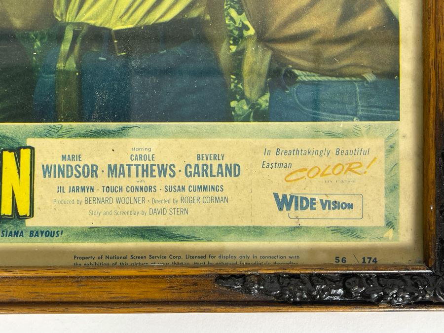 Framed Vintage 1956 Lobby Card For The Movie 'Swamp Women' Featuring Carole Mathews 14 X 11 [Photo 6]