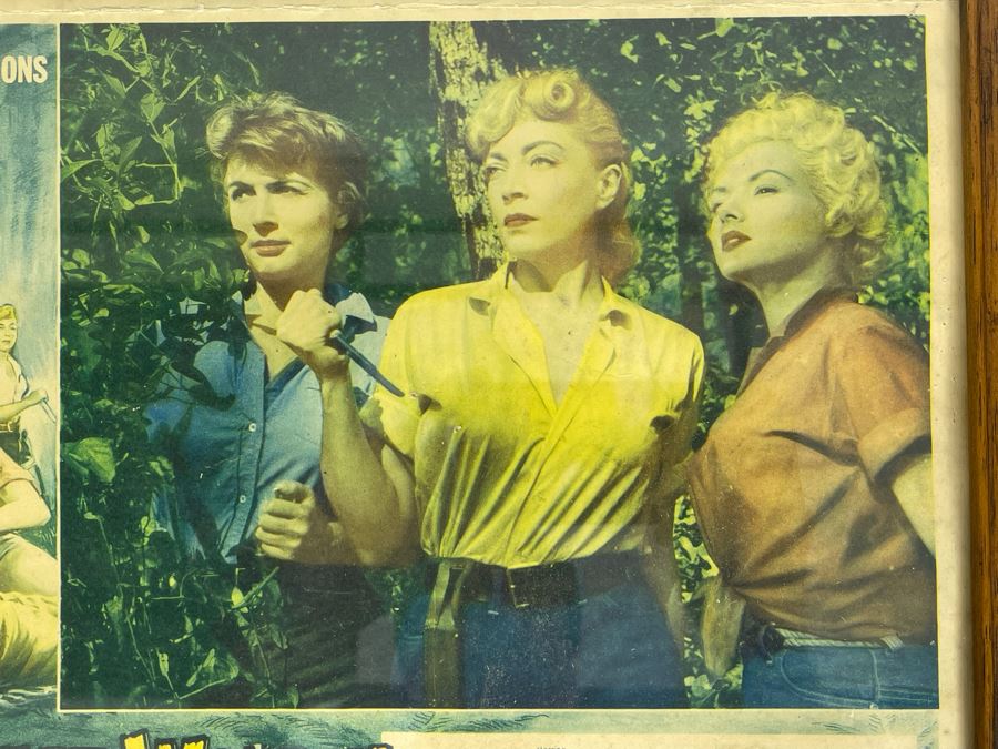 Framed Vintage 1956 Lobby Card For The Movie 'Swamp Women' Featuring Carole Mathews 14 X 11 [Photo 3]