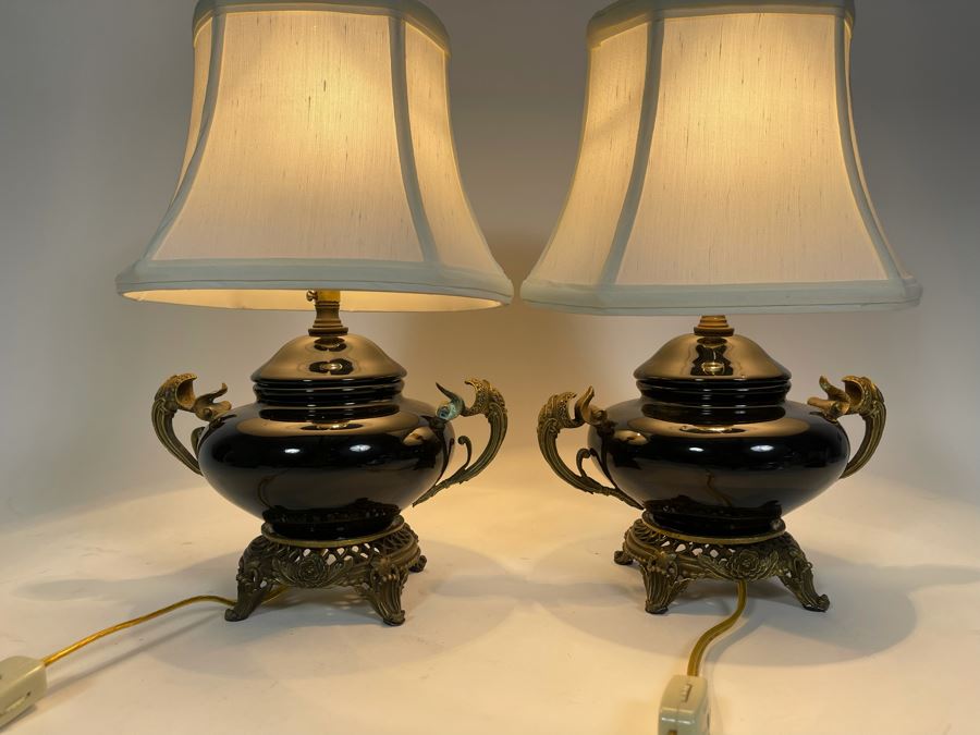 Pair Of Small Lamps 13H [Photo 3]