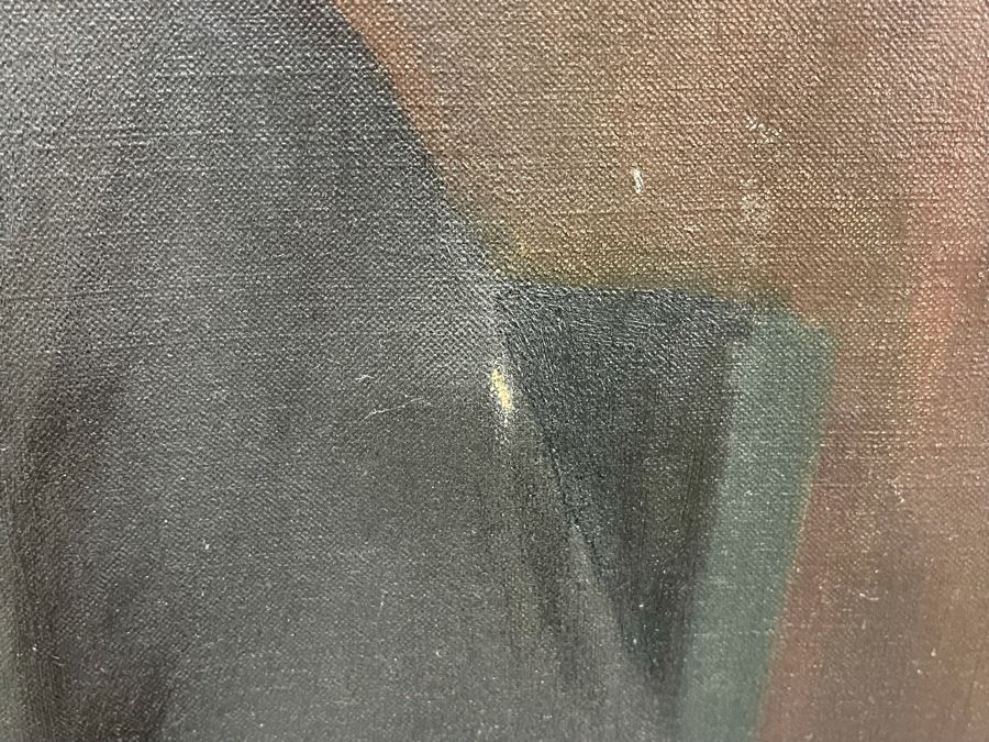 Vintage 1933 Original Jaccob Binder Portrait On Canvas 33 X 41 [Photo 8]