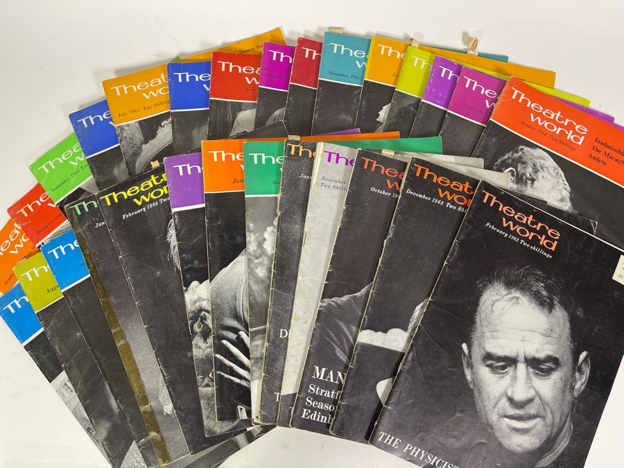 Collection Of 28 Mid-Century Theatre World Programs Books [Photo 1]