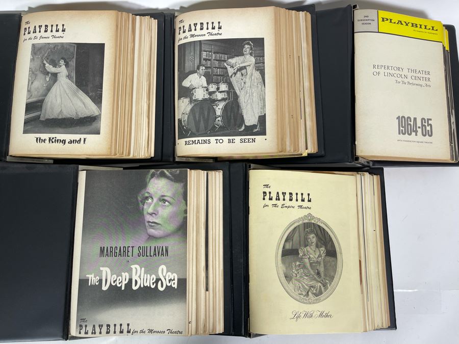 Huge Collection Of Vintage Playbills From The 1950s-1960s Including Audrey Hepburn In Ondine - See Photos For Sampling