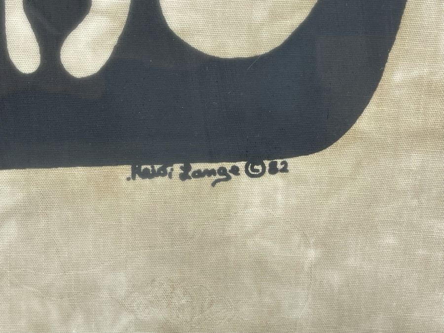 Original 1982 Heidi Lange Batik Painting 15 X 22 [Photo 6]