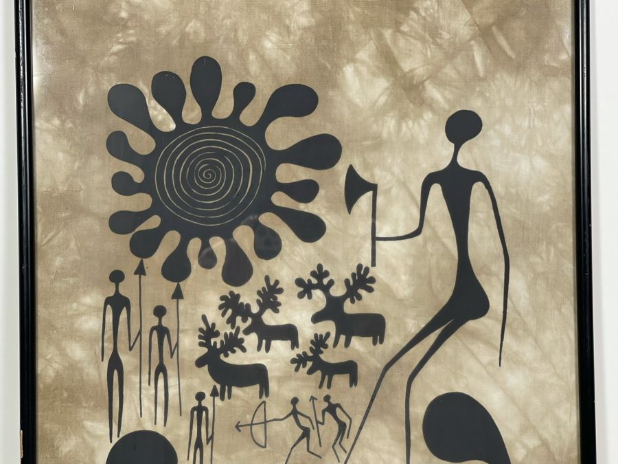 Original 1982 Heidi Lange Batik Painting 15 X 22 [Photo 4]