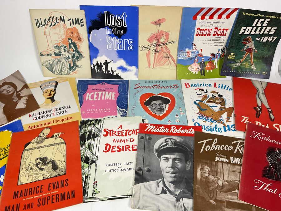 Large Collection Of Vintage Mid-Century Theatre Programs - See Photos
