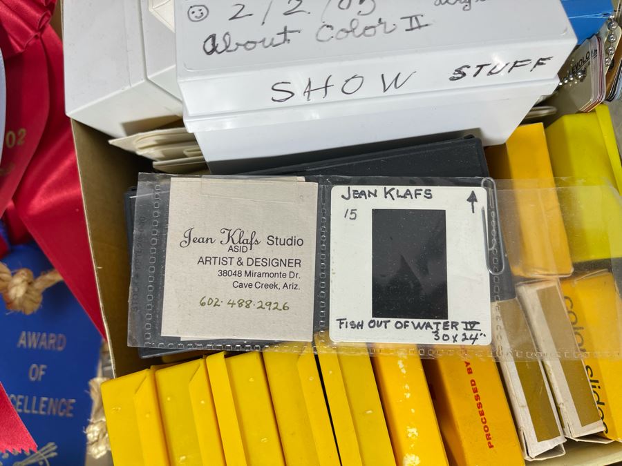 Artist Jean Klafs' Slides / Photos Collection Documenting Her Artwork Along With Jean Klafs' Award Ribbons From Various Art Shows [Photo 8]