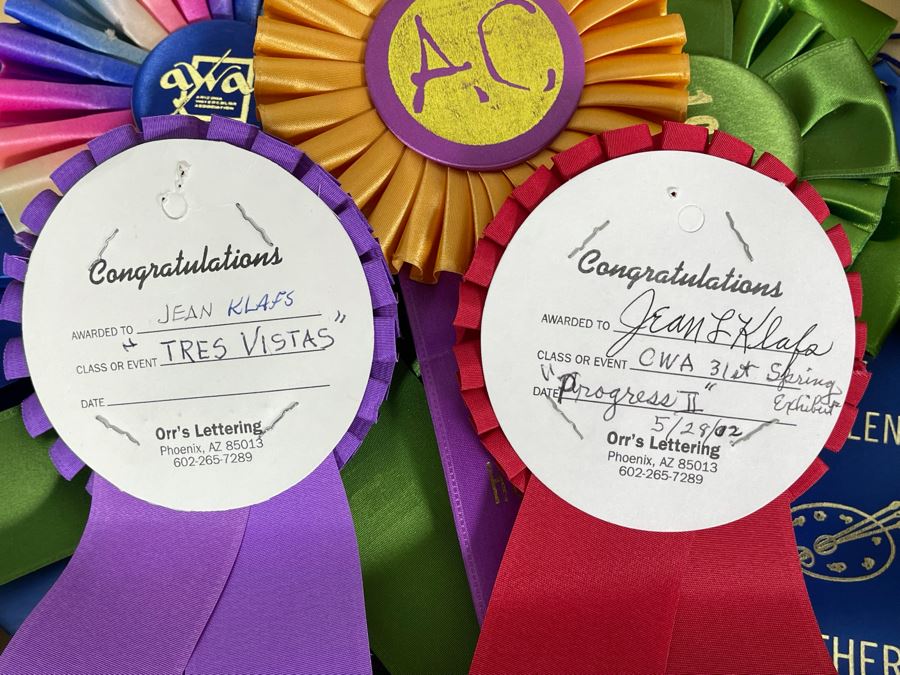 Artist Jean Klafs' Slides / Photos Collection Documenting Her Artwork Along With Jean Klafs' Award Ribbons From Various Art Shows [Photo 13]