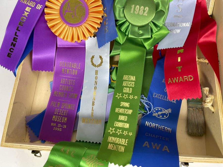 Artist Jean Klafs' Slides / Photos Collection Documenting Her Artwork Along With Jean Klafs' Award Ribbons From Various Art Shows [Photo 5]