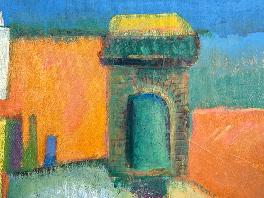 Original Jean Klafs Mixed Media Oil Painting On Canvas 24 X 24 [Photo 5]