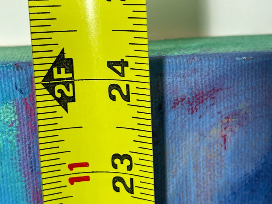 Original Jean Klafs Mixed Media Oil Painting On Canvas 24 X 24 [Photo 8]