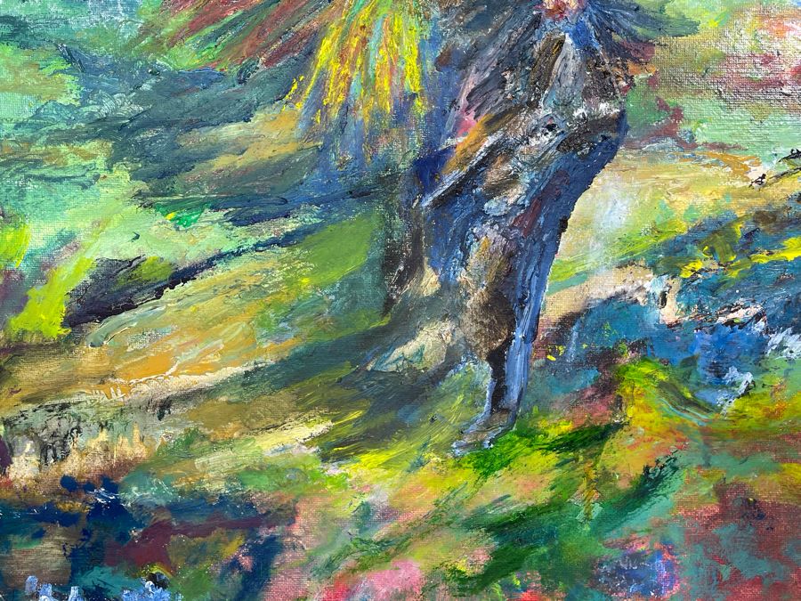 Original Joan Lohrey Oil Painting On Canvas Unsigned 18 X 24 [Photo 4]