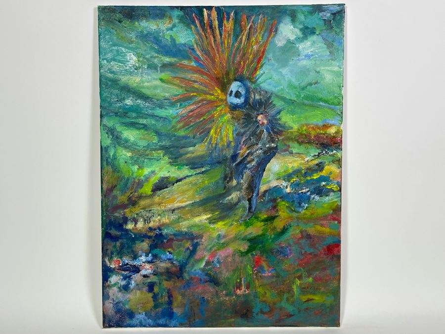 Original Joan Lohrey Oil Painting On Canvas Unsigned 18 X 24 [Photo 2]