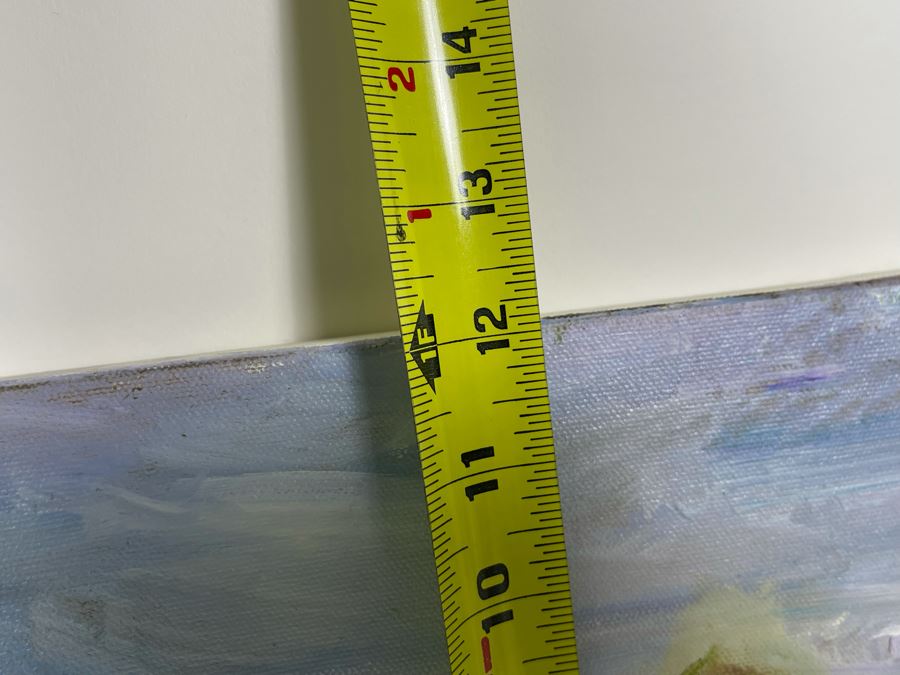 Original Joan Lohrey Oil Painting On Canvas Unsigned 24 X 12 [Photo 8]