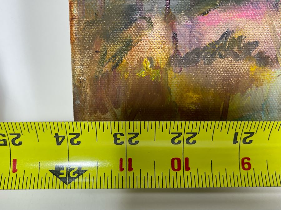 Original Joan Lohrey Oil Painting On Canvas Unsigned 24 X 12 [Photo 7]