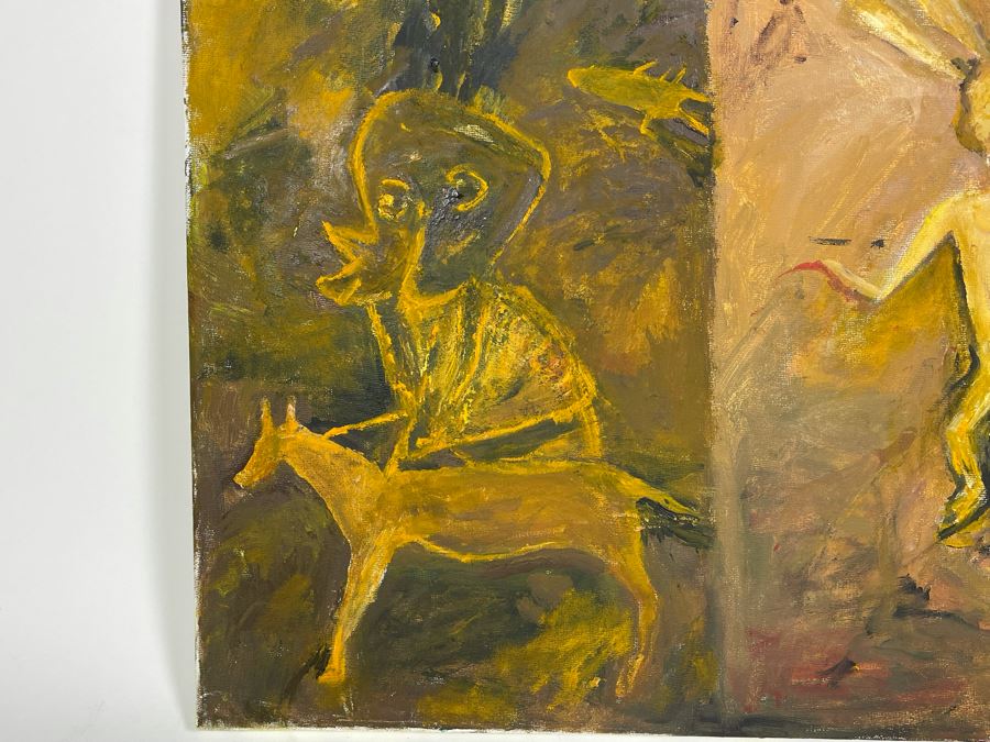 Original Joan Lohrey Oil Painting On Canvas Unsigned 20 X 16 [Photo 3]