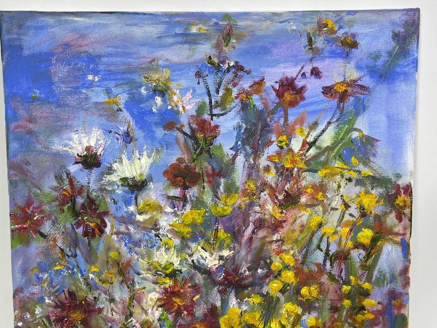 Original Joan Lohrey Still Life Oil Painting On Canvas Unsigned 16 X 20 [Photo 5]