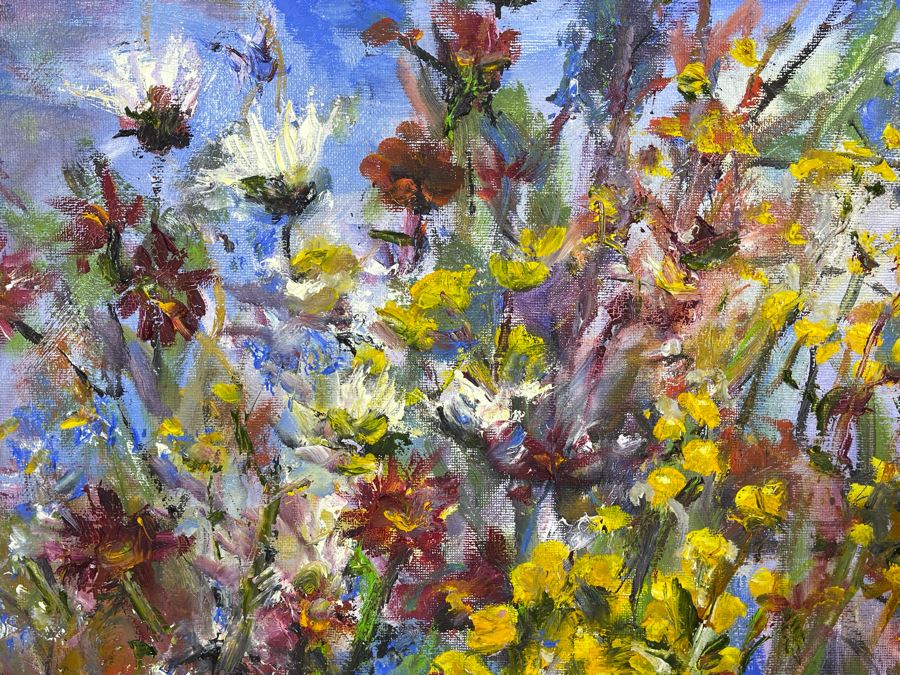 Original Joan Lohrey Still Life Oil Painting On Canvas Unsigned 16 X 20 [Photo 6]