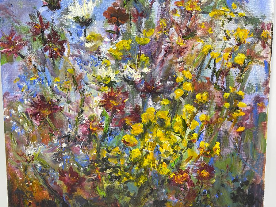 Original Joan Lohrey Still Life Oil Painting On Canvas Unsigned 16 X 20 [Photo 4]