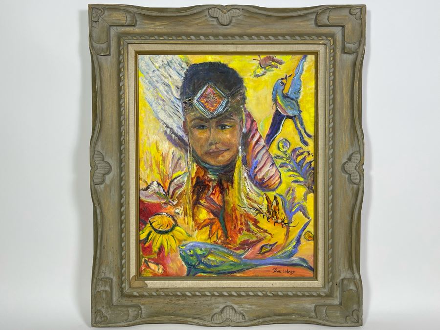 Framed Original Joan Lohrey Oil Painting On Canvas 16 X 20 [Photo 3]