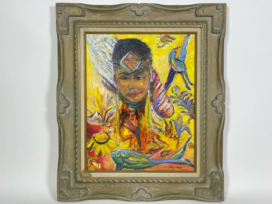 Framed Original Joan Lohrey Oil Painting On Canvas 16 X 20 [Photo 2]