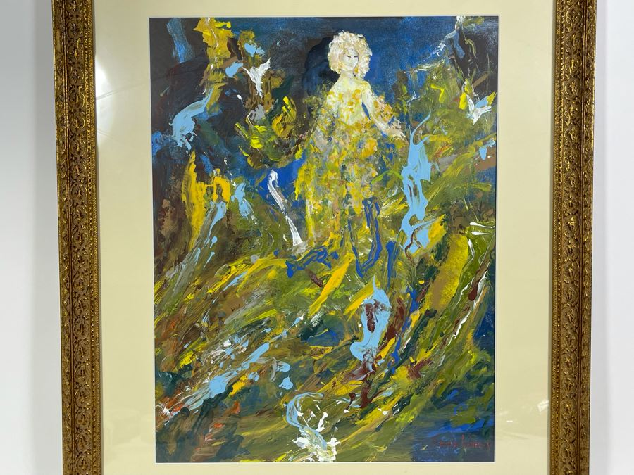 Framed Original Joan Lohrey Oil Painting On Paper Frame Measures 23 X 26 [Photo 4]