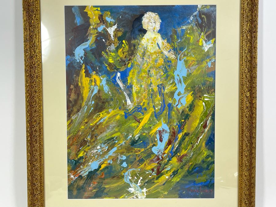 Framed Original Joan Lohrey Oil Painting On Paper Frame Measures 23 X 26 [Photo 5]